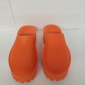 Jeffrey Campbell Orange Mules
